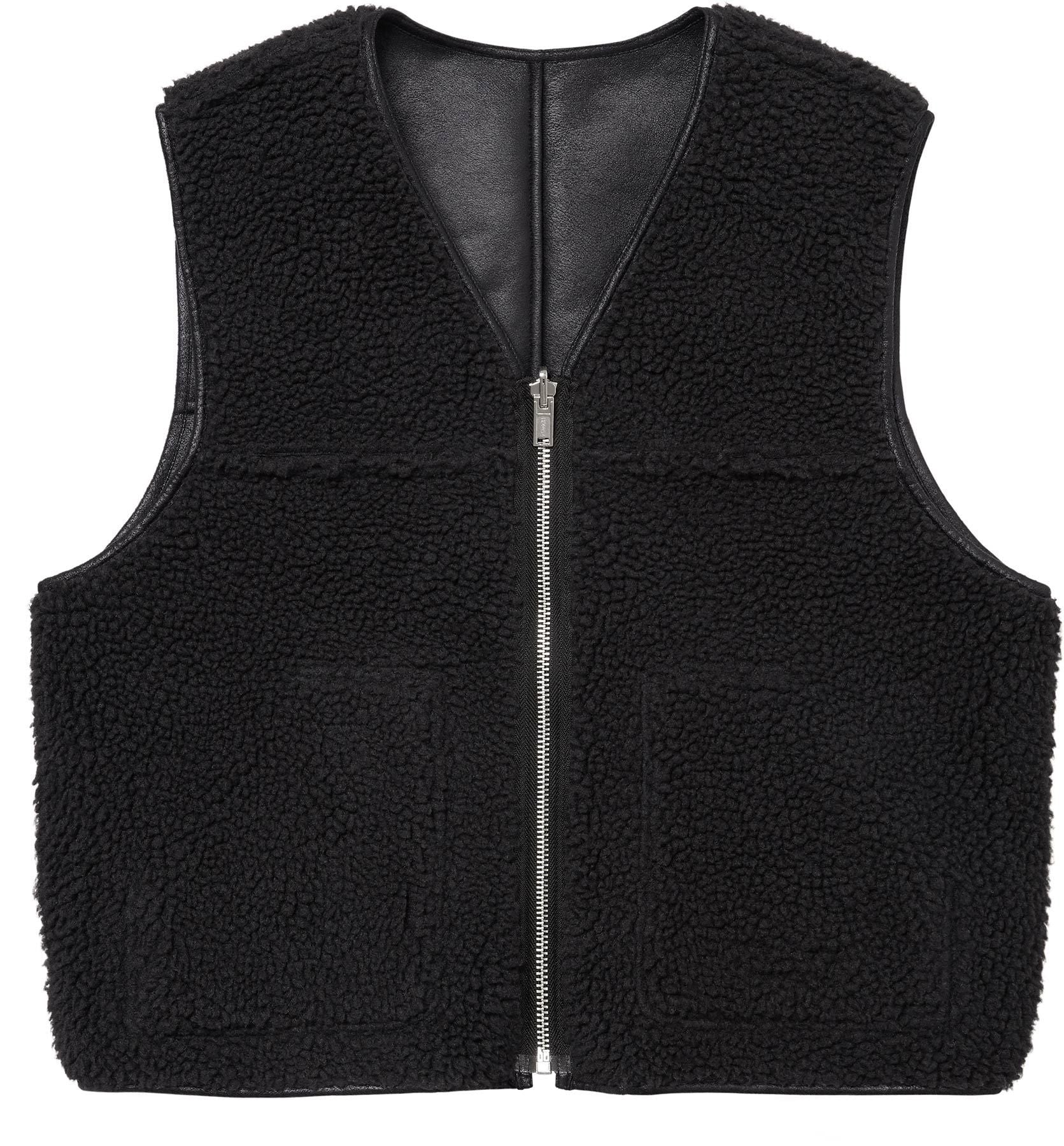 Reversible Faux Shearling Vest view 21